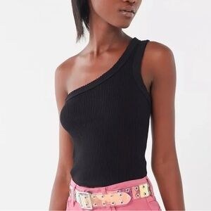 Out From Under One-Shoulder Ribbed Tank